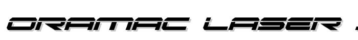Oramac Laser Italic font